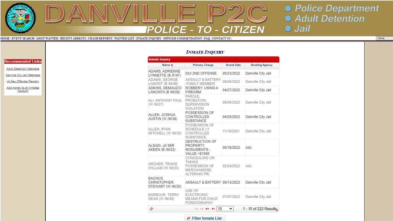 Danville P2C - provided by OSSI